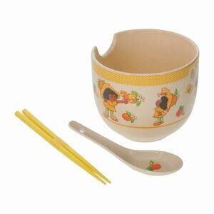 🔥Strawberry Shortcake Ramen Noodle Bowl with a Spoon and Chopsticks BNWT🔥